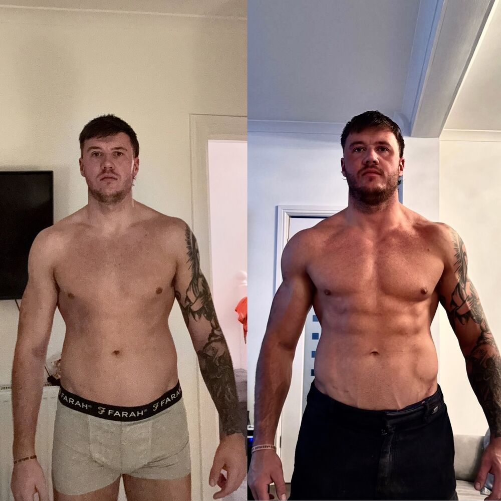 Real client transformation, before and after