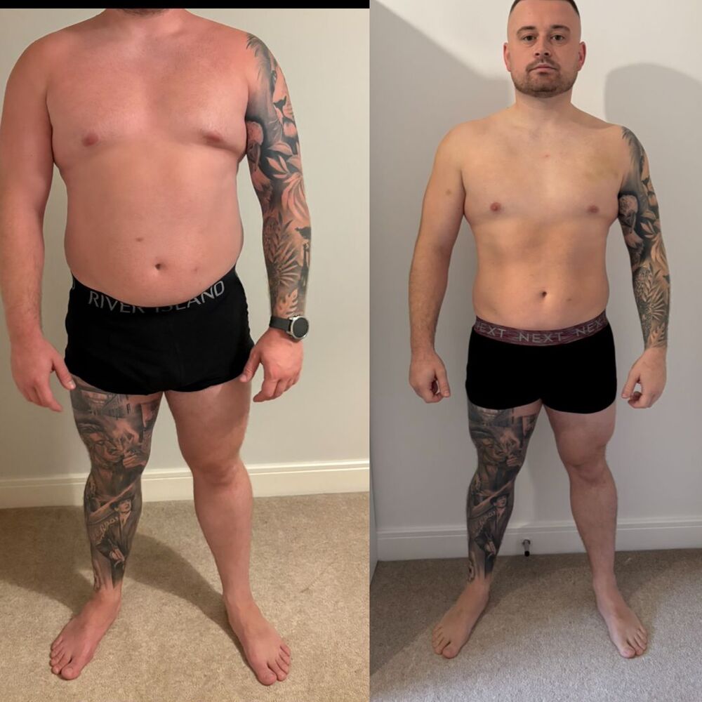 Real client transformation, before and after