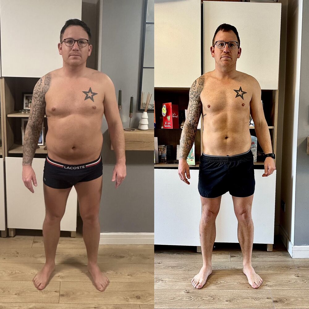 Real client transformation, before and after