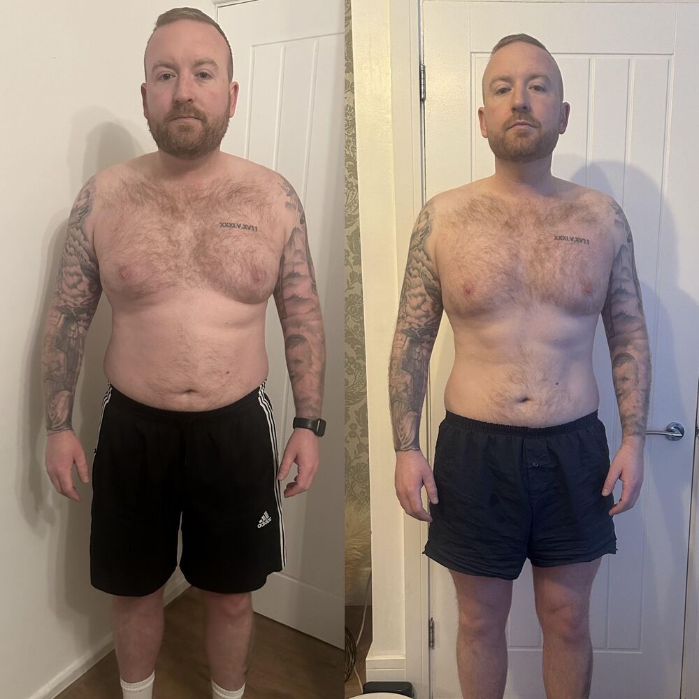 Real client transformation, before and after