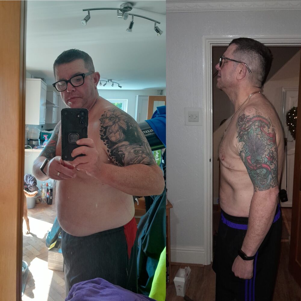 Real client transformation, before and after