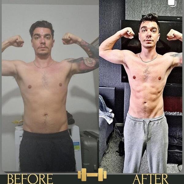 Real client transformation, before and after
