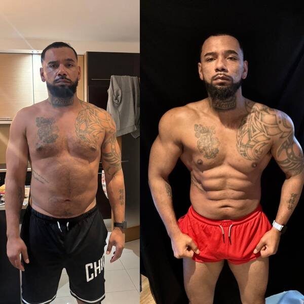 Real client transformation, before and after
